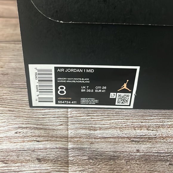 Air Jordan 1 Mid Armory Navy - Picture 10 of 10